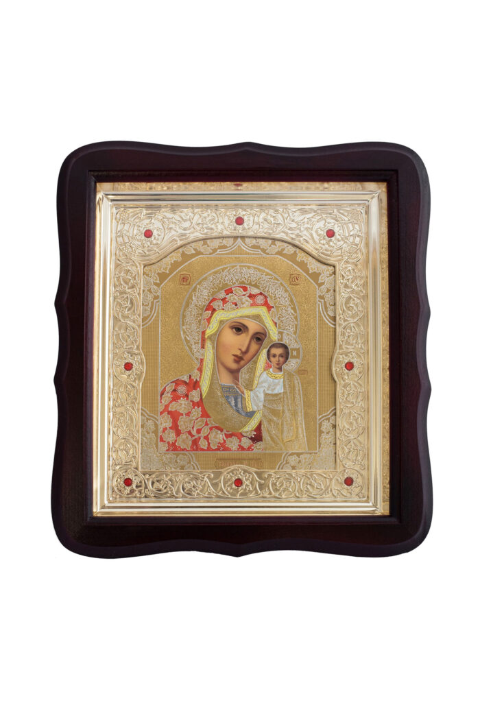 Икона у раму - две у комплету - Господ и Пресвета Богородица - Слика 2