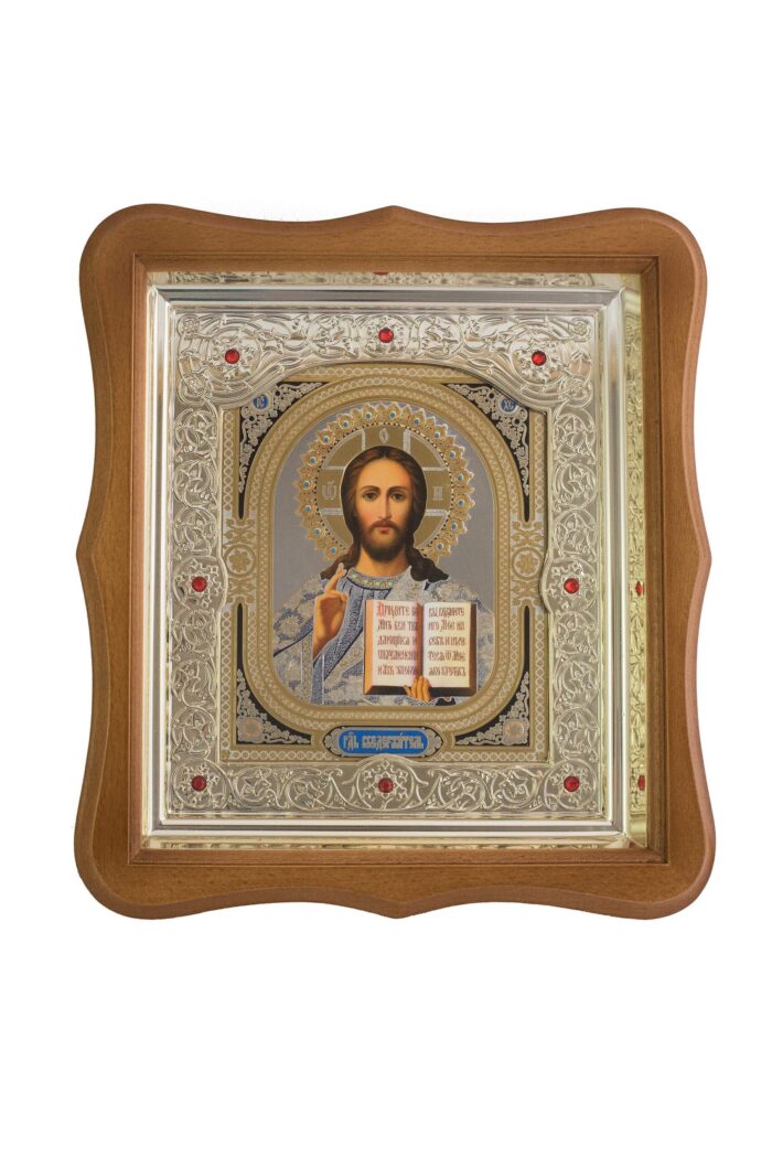 Икона у раму - две у комплету - Господ и Пресвета Богородица - Слика 2