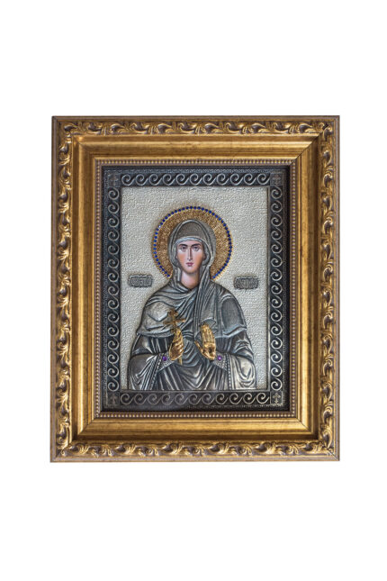 Метална икона у раму - Света Петка