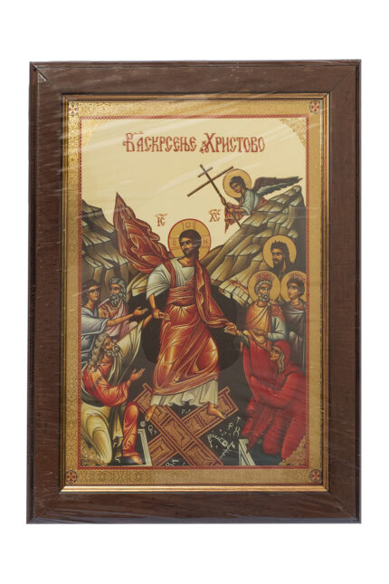 Икона у раму - Васкрсење Христово